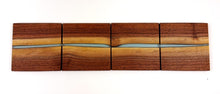 Walnut Epoxy Resin River Coasters (set of 4)