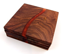 Walnut Epoxy Resin River Coasters (set of 4)