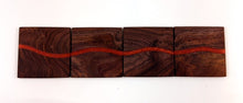 Walnut Epoxy Resin River Coasters (set of 4)