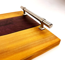 Olivewood Epoxy Resin River Serving Tray