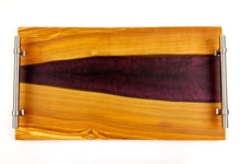 Olivewood Epoxy Resin River Serving Tray
