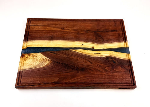 Walnut Epoxy Resin River Cutting Board