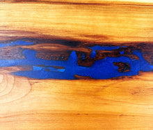 Large Live Edge Cherry Epoxy Resin Serving Table