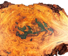 Live Edge Cherry Burl Epoxy Resin Display Table