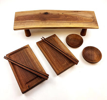 Walnut Sushi Set
