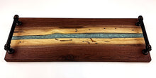 Walnut Epoxy Resin River Serving Tray