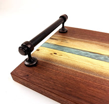 Walnut Epoxy Resin River Serving Tray