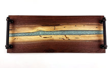 Walnut Epoxy Resin River Serving Tray