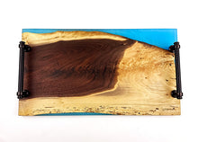 Figured Walnut Epoxy Resin Serving Tray