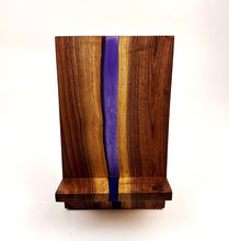 Walnut Epoxy Resin River Phone/Tablet Stand