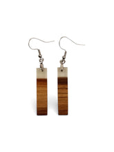 Walnut Epoxy Resin Earrings
