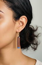 Applewood Epoxy Resin Earrings