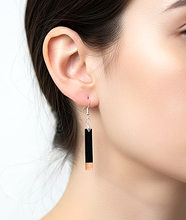 Walnut Epoxy Resin Earrings