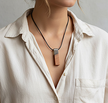 Applewood Epoxy Resin Necklace