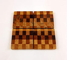 Walnut, Cherry, Applewood, Ash End Grain Coasters (set of 4)