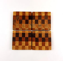 Walnut, Cherry, Applewood, Ash End Grain Coasters (set of 4)