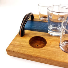 Norway Maple Epoxy Resin River Shot Serving Tray