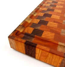 Roasted Walnut, Walnut, Cherry End Grain Cutting Board
