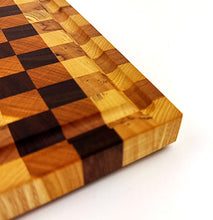 Walnut, Cherry, Maple, Ash End Grain Cutting Board