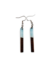 Walnut Epoxy Resin Earrings