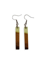 Walnut Epoxy Resin Earrings