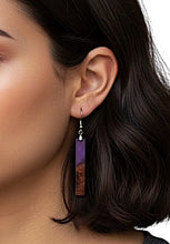 Applewood Epoxy Resin Earrings