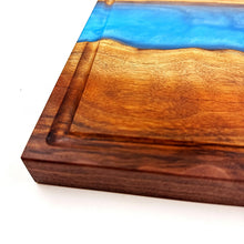 Tash's Custom Walnut Epoxy Resin River Cutting Board