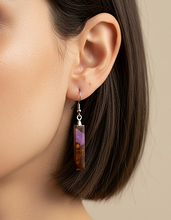 Applewood Epoxy Resin Earrings
