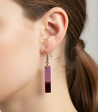 Applewood Epoxy Resin Earrings