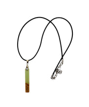 Walnut Epoxy Resin Necklace