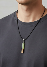 Walnut Epoxy Resin Necklace