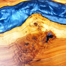 Custom Applewood Epoxy Resin River Coffee Table
