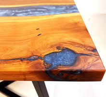 Custom Applewood Epoxy Resin River Coffee Table