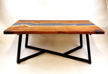 Custom Applewood Epoxy Resin River Coffee Table