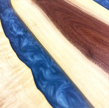 Walnut Epoxy Resin River Lazy Susan
