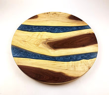 Walnut Epoxy Resin River Lazy Susan
