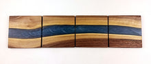 Walnut Epoxy Resin River Coasters (set of 4)