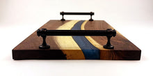 Walnut Epoxy Resin River Serving Tray