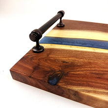 Walnut Epoxy Resin River Serving Tray