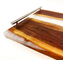 Lee and Briget's Custom XXL Walnut Epoxy Resin River Serving Tray