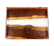 Lee and Briget's Custom XXL Walnut Epoxy Resin River Serving Tray