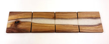 Walnut Epoxy Resin River Coasters (set of 4)