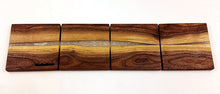 Walnut Epoxy Resin River Coasters (set of 4)
