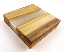 Walnut Epoxy Resin River Coasters (set of 4)