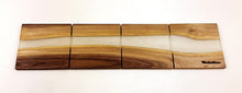 Walnut Epoxy Resin River Coasters (set of 4)
