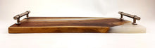 Walnut Epoxy Resin River Serving Tray