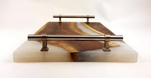 Walnut Epoxy Resin River Serving Tray