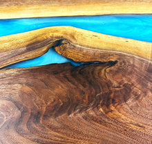Joe's Custom Walnut Epoxy Resin River Coffee Table