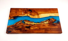 Applewood Burl Epoxy Resin River Charcuterie Board