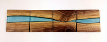 Walnut Epoxy Resin River Coasters (set of 4)